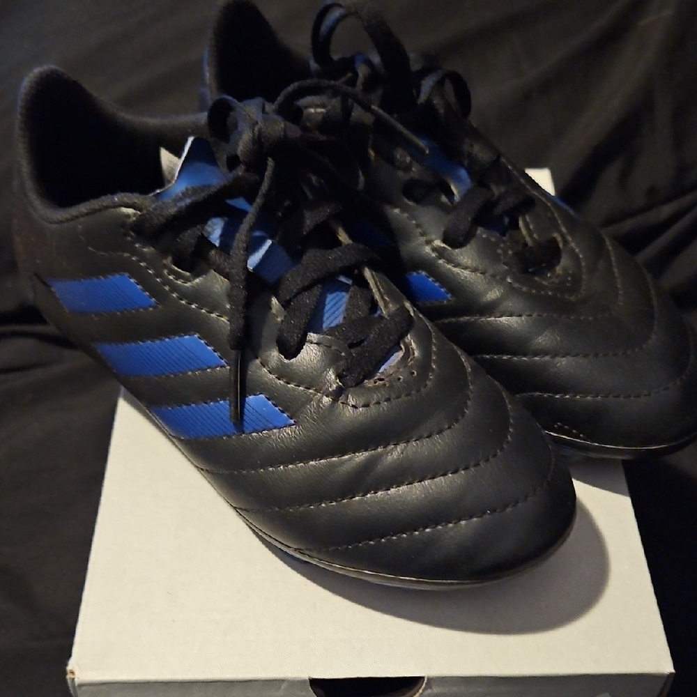 Soccer Adidas Golettos - Black and Blue Size 1 Youth